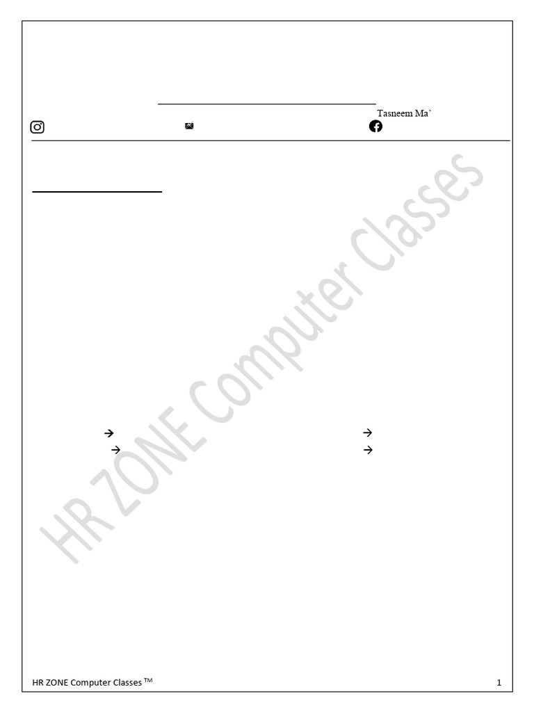 Part A Notes Chapter 1 To 6 HR ZONE | PDF
