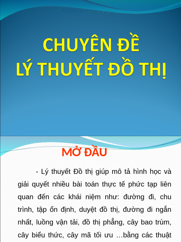 CD 3 Bai 1. Ly Thuyet Do Thi | PDF