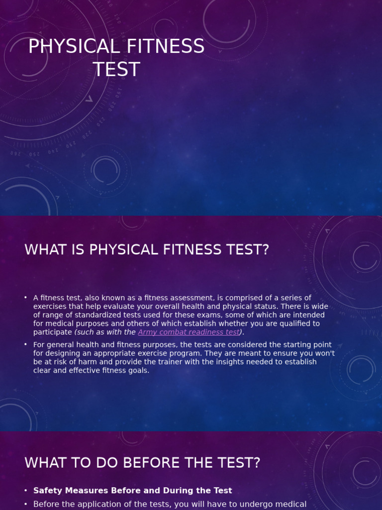 Physical Fitness Test 2024 - 2025 | PDF | Body Mass Index | Wellness