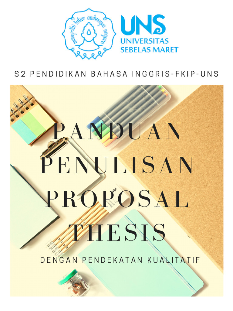 2 Panduan Proposal Untuk Tesis 1 | PDF