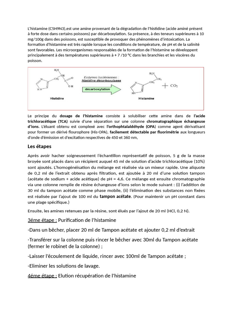 Histamine | PDF