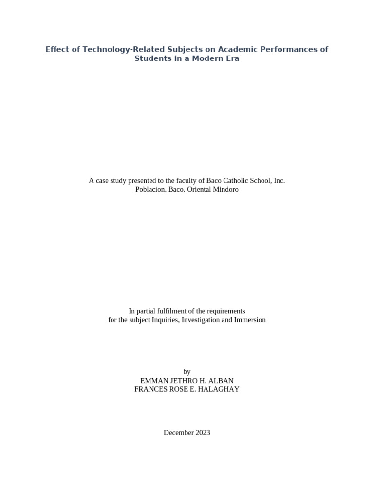 3is Case Study Final Paper Halaghay Alban | PDF