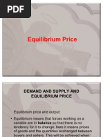 Demand & Supply Equilibrium - Final 2011