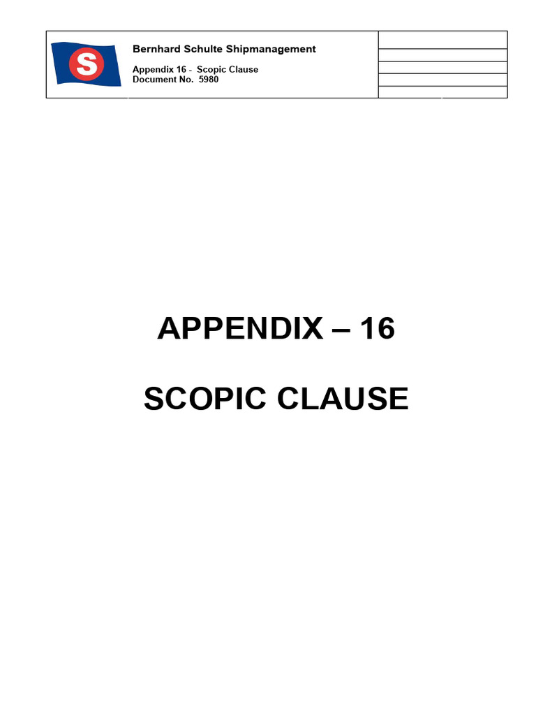22 5980 Appx 16 - Scopic Clause | PDF