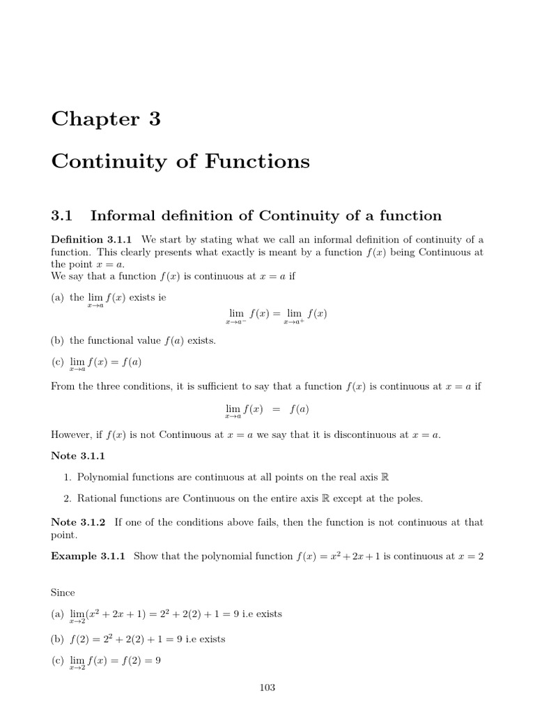 Calculus I Chapter Three | PDF