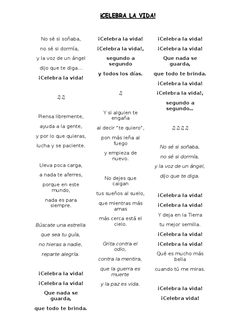 Viva La Vida Letra En Español