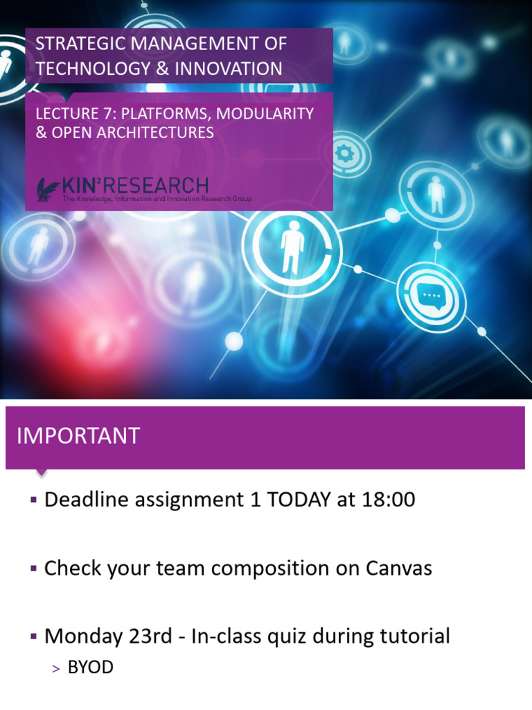Lecture 06 SMTI 2024 Platforms, Modularity | PDF