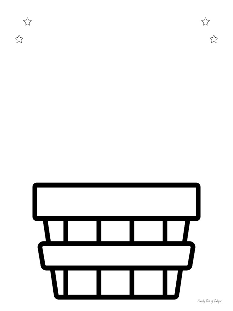 Apple Basket Printable PDF