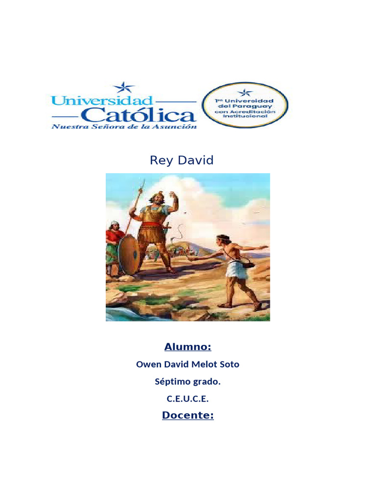 Rey David | PDF | David | Viajes y turismo