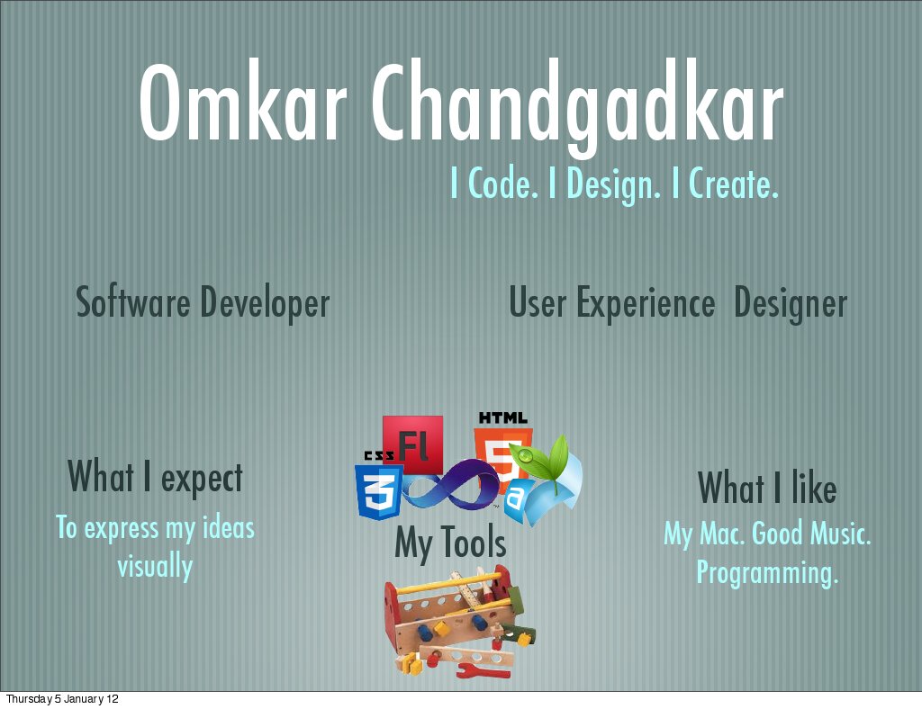 Omkar Chandgadkar: Developer & Designer | PDF | Art | Computers