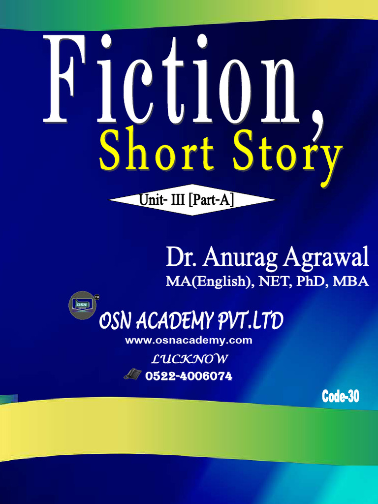 4 - Unit - III Fiction, Short Story (Part-A) | PDF