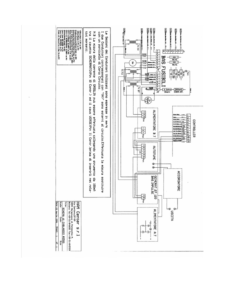 Schema Cablaggio RD500 | PDF