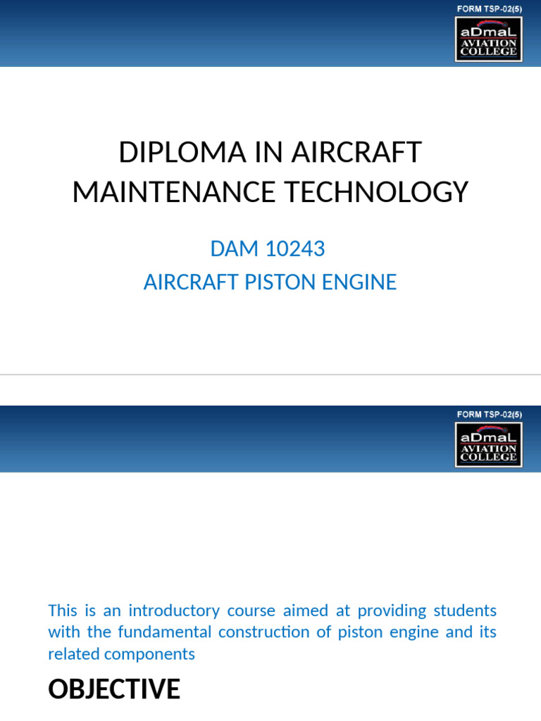 Aircraft Piston Engine Fundamentals | PDF | Internal Combustion Engine ...
