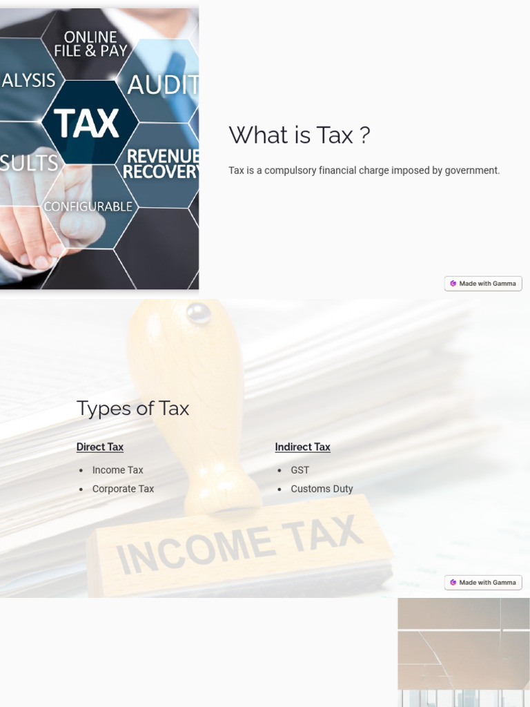 What Is Tax Pdf Notes