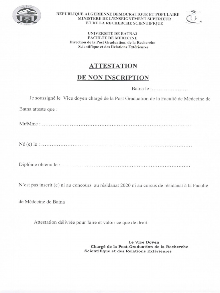 ATTESTATION DE NON INSCRIPTION PARCOURSUP visual data 6