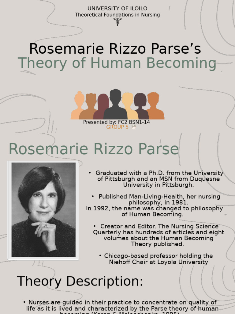 TFN Rosemarie Rizzo Parse (Theory of Human Becoming) | PDF