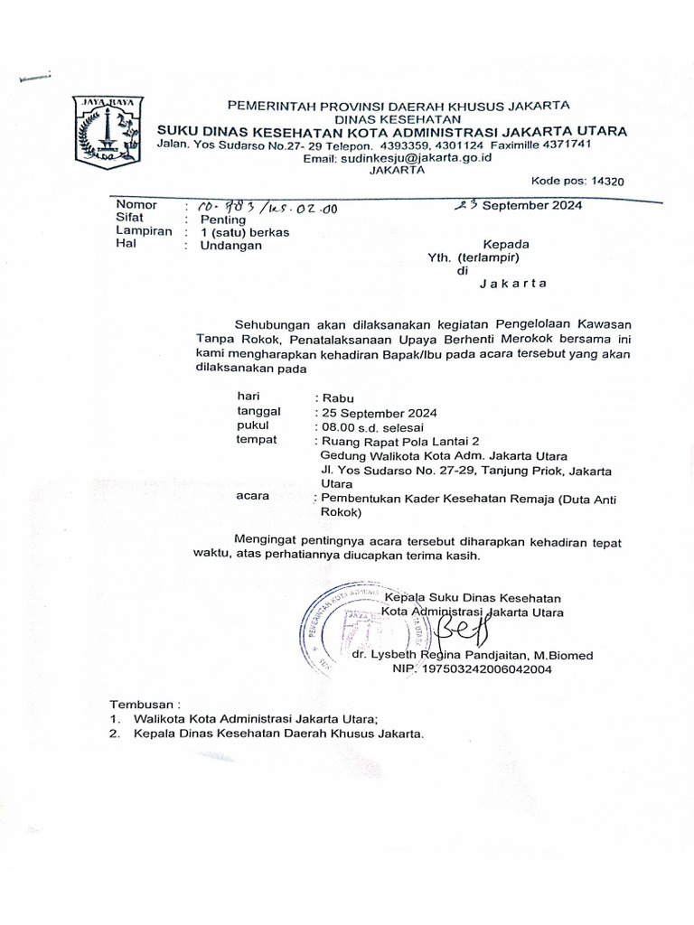Pelatihan Duta Anti Rokok | PDF