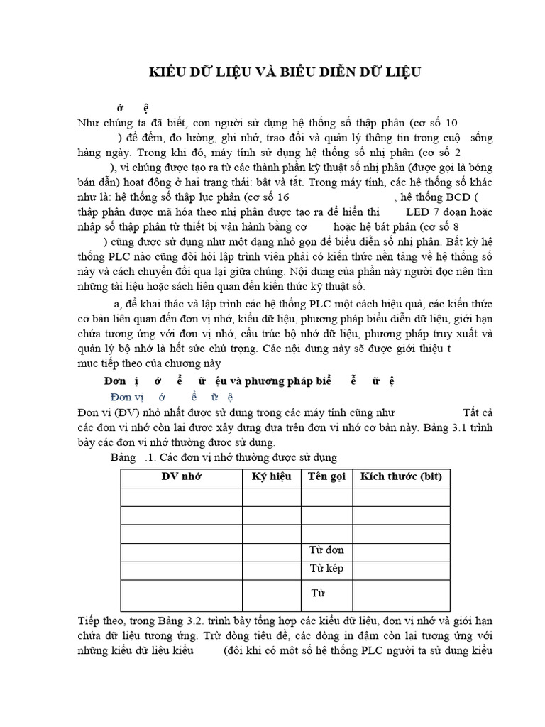 Kieu du lieu va bieu dien du lieu nhap mon nganh pdf