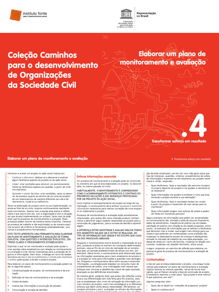 Cap04 - 04 - Elaborar Um Plano de Monitoramento e Avaliação ...