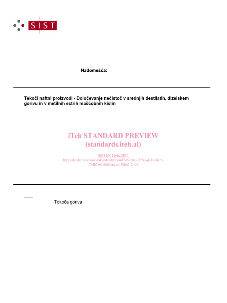 Sist en 12662 2014 | PDF