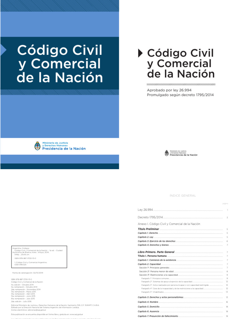 Codigo Civil y Comercial de La Nacion - Arg | PDF
