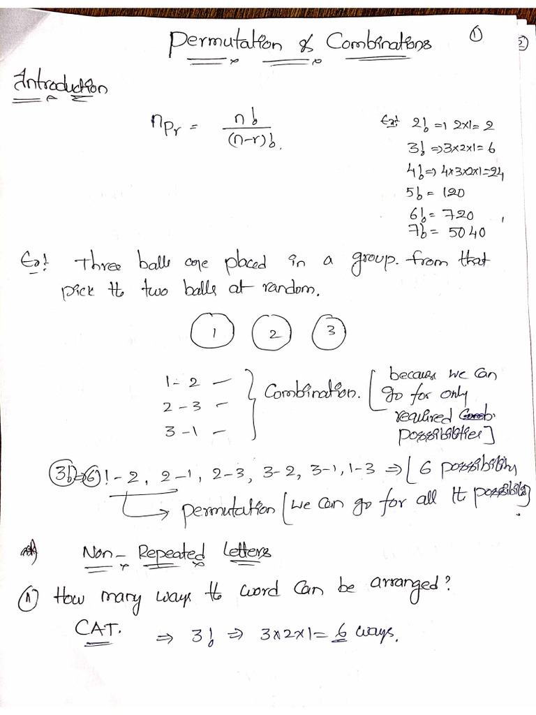 3.permutation and Combinations | PDF