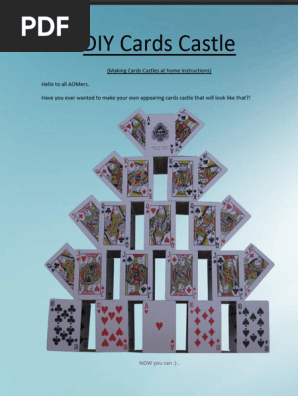 18. DIY Cards Castle
