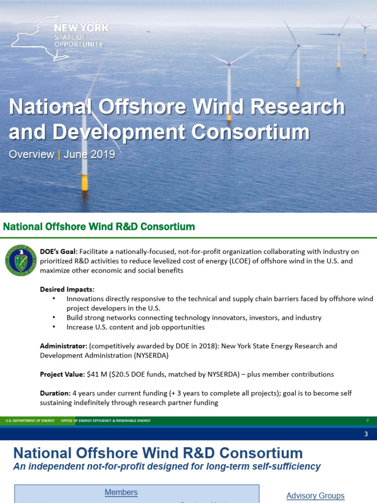 National Offshore Wind R&D Overview | PDF | Wind Farm | Offshore Wind Power