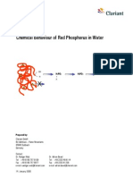 Chemical Behaviour of Red Phosphorus in Water