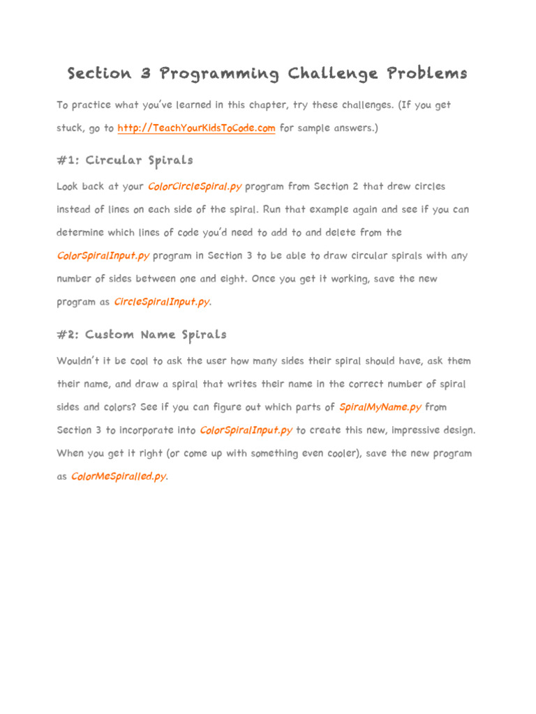 Section+3+Programming+Challenge+Problems | PDF