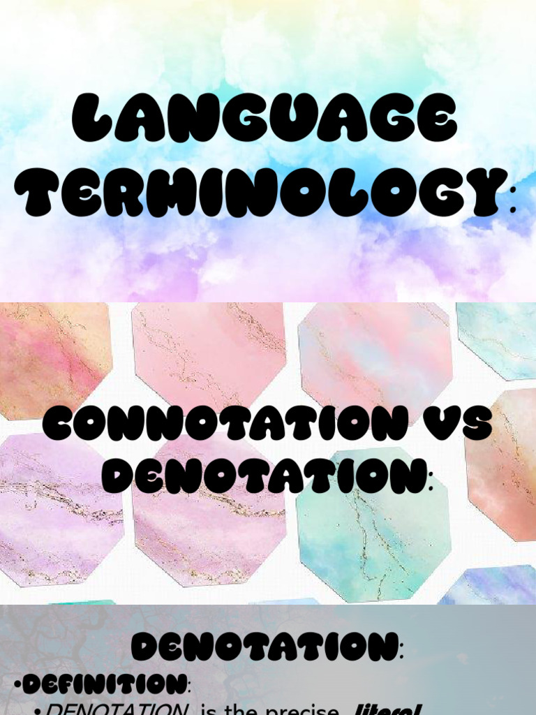 Language Terminology | PDF