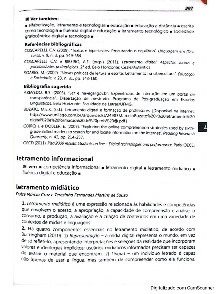 Verbete - Letramento Midiático | PDF