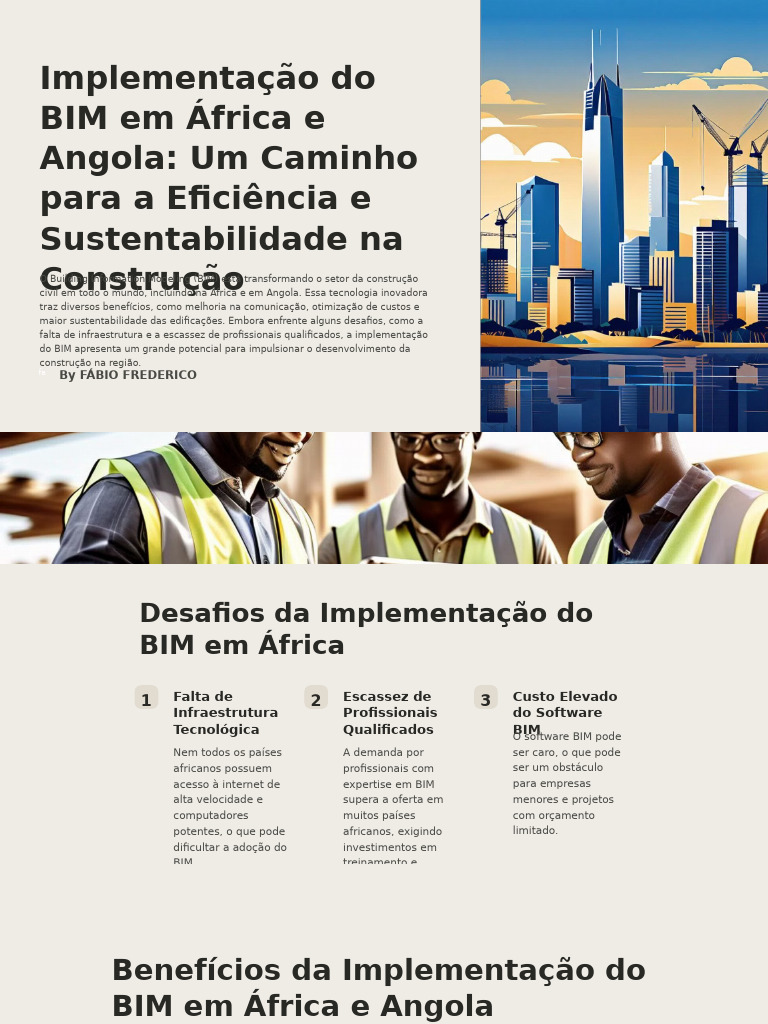 Implementacao Do BIM em Africa e Angola Um Caminho para A Eficiencia e ...