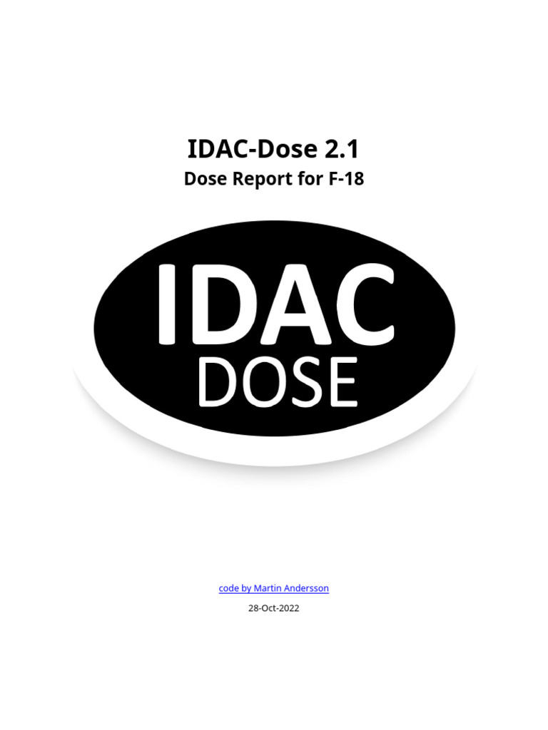 IDAC Dose - Report - 28 Oct 2022 | PDF