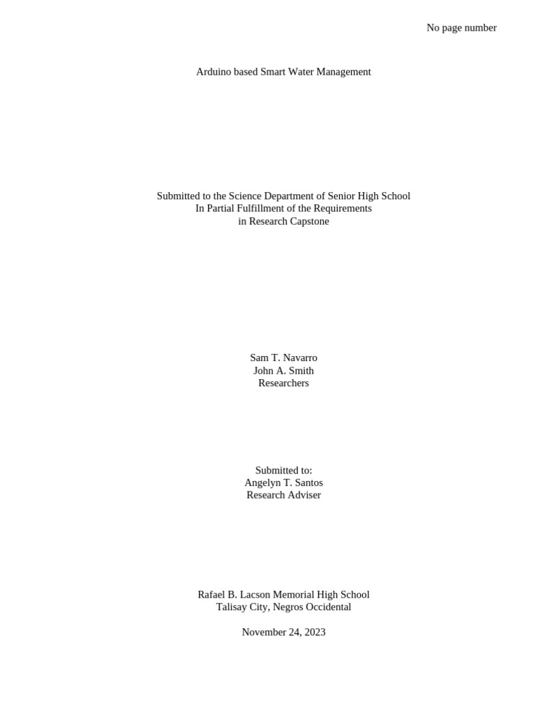 Sample Format of Engineering Research | PDF