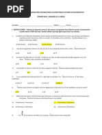 Primer Eliminatoria Interna para La Cia Cotorra de As