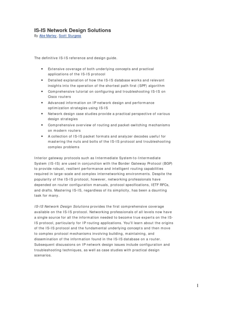 日本全国送料無料商品 | 特集 | Cisco Ip | PDF | Solutions Design Network Is-Is - Press コンピュータ・IT