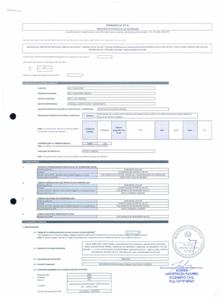 Form7a Santa Clara | PDF