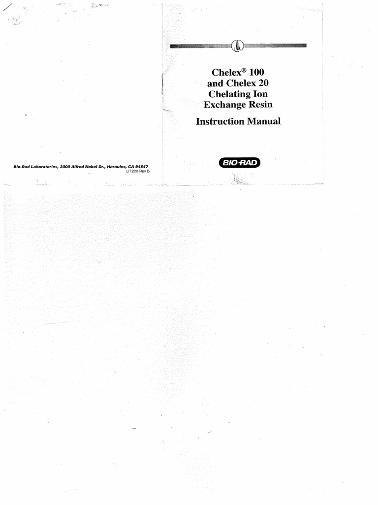 Chelex Bio-Rad | PDF