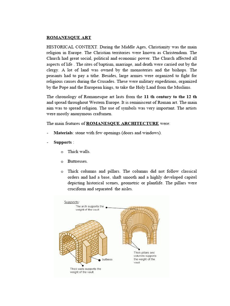 Unit 4 - Romanesque Art | PDF