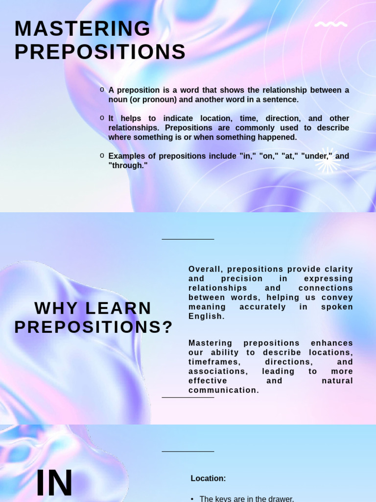 Preposition | PDF
