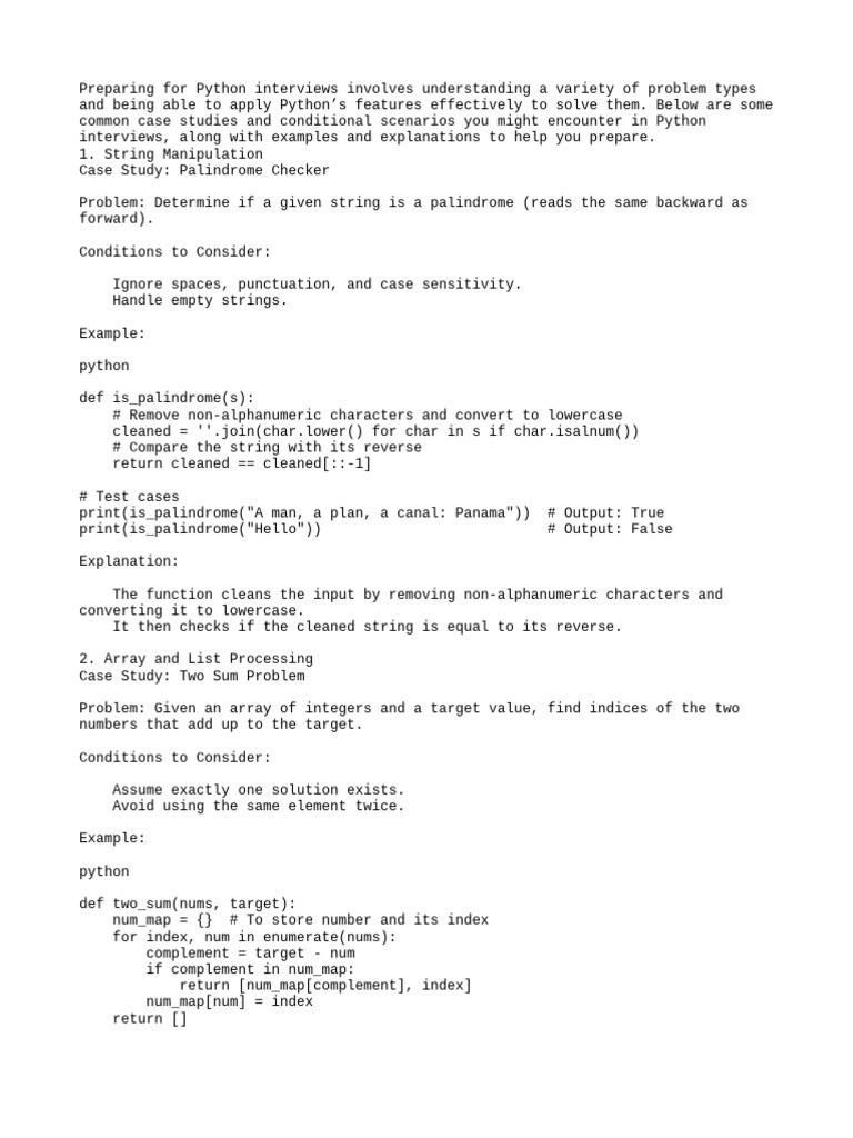 Python Interviews | PDF