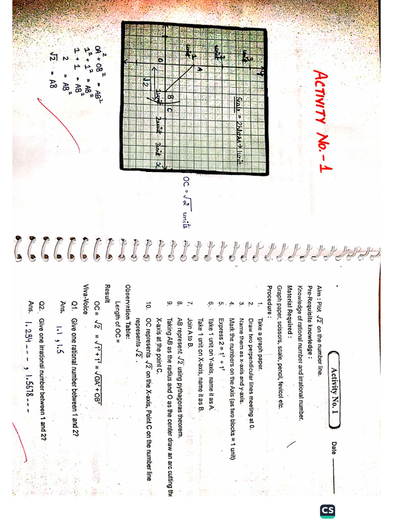 Maths Lab Manual Class 9 | PDF