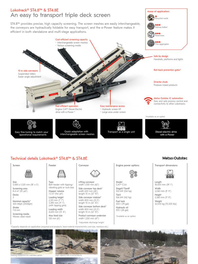 Leaflet Lokotrack - st4.8 Product - Spread 4524 12 21 en Agg Hires | PDF