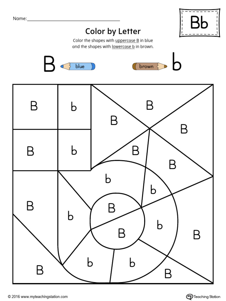 MTS Lowercase Color by Letter B Color | PDF