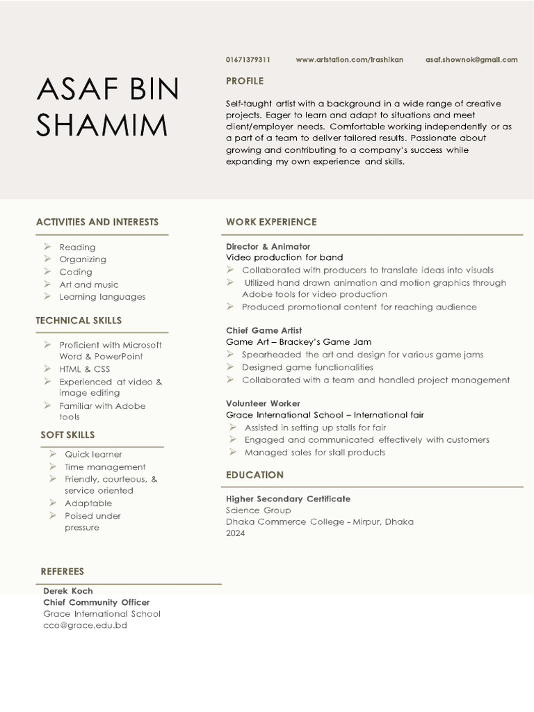 Asaf CV | PDF
