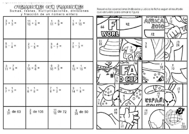 Operaciones Con Fracciones | PDF