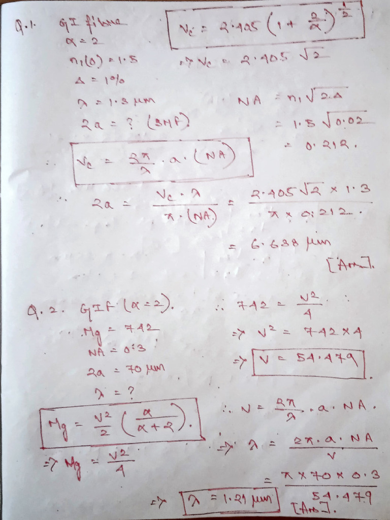 Optical Questions | PDF