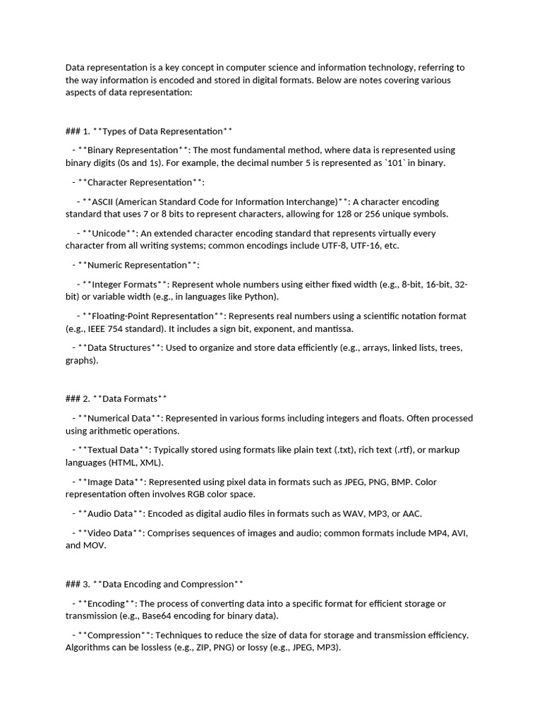 Data Presentation Notes | PDF