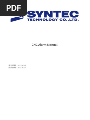 Syntec CNC Alarm Manual | PDF